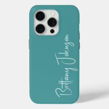 Teal Monogramado