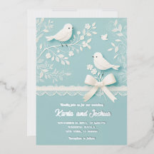 Teal pálido com rendas românticas e casamentos de 