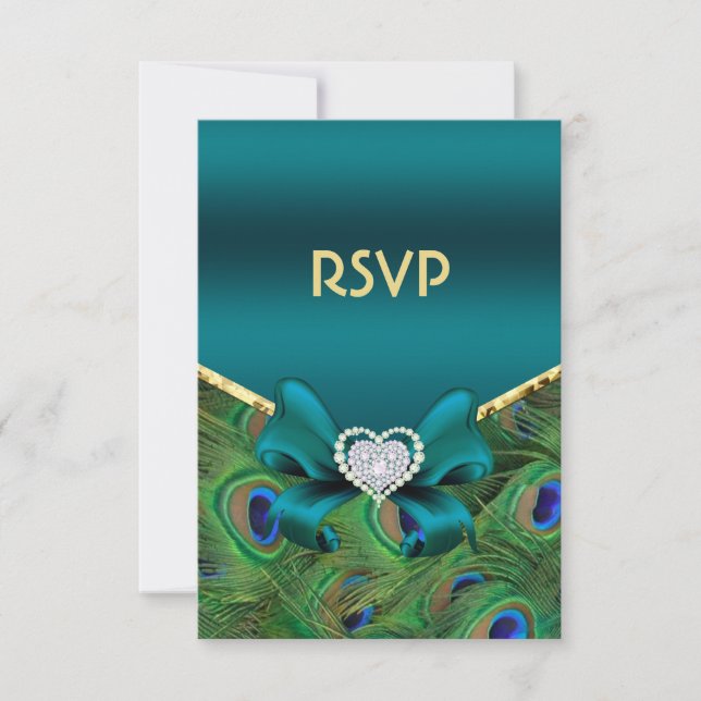 Teal Peacock RSVP (Frente)