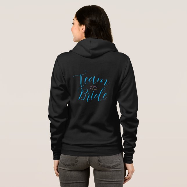 team bride Bachelorette Party T-Shirt Hoodie (Parte Traseira Completa)