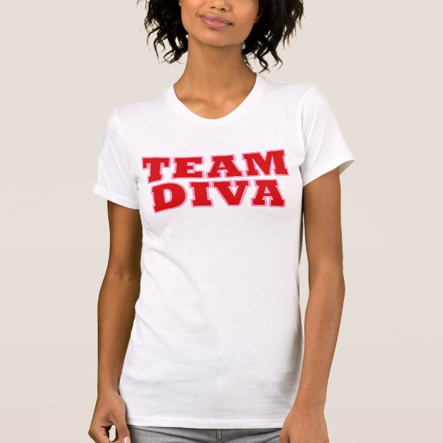 "TEAM DIVA" / Exclusivo Soro! Camiseta (Frente)