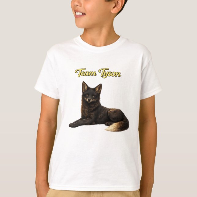Team Tyson the Fox kids T-shirt (Frente)