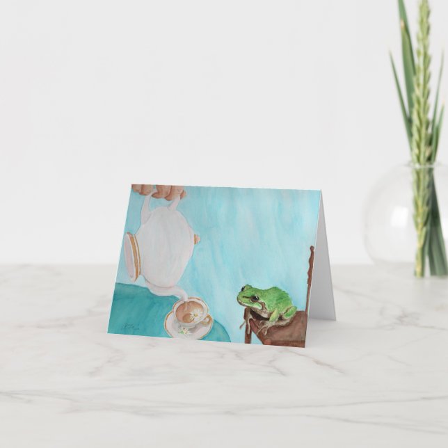 Teatime com Frederick: Cartão Saudável 4"x5.6" (Frente)