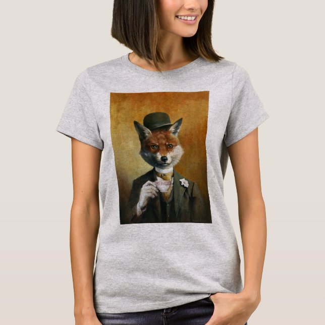 Teatime Fox T-shirt (Frente)