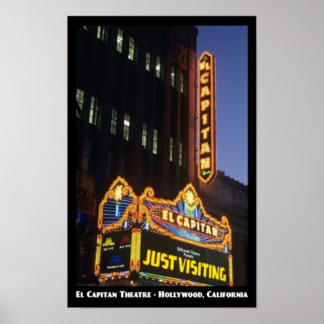 Teatro El Capitan, Poster Hollywood 11x17 (Frente)