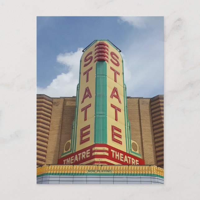 Teatro estatal - Cartão postal MI Ann Arbor (Frente)