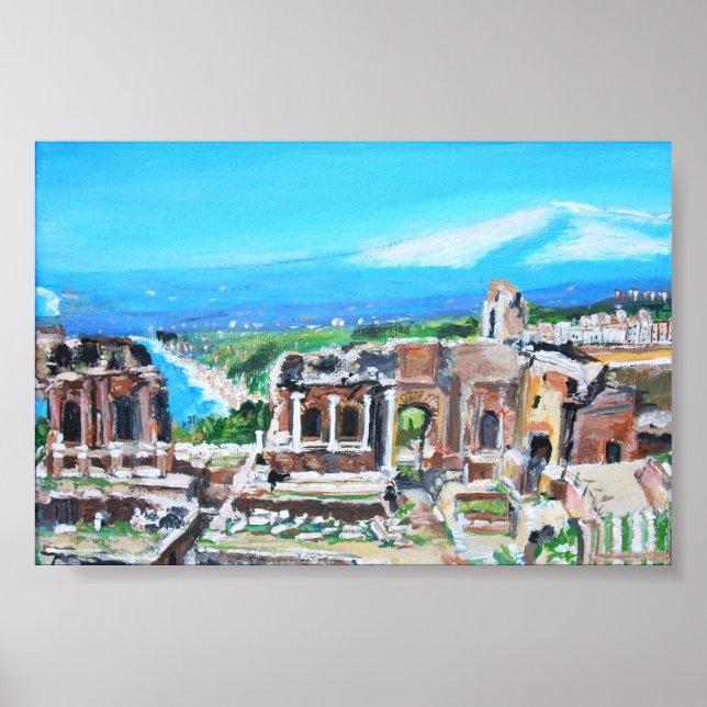 Teatro Grego na Sicília - Poster (Frente)