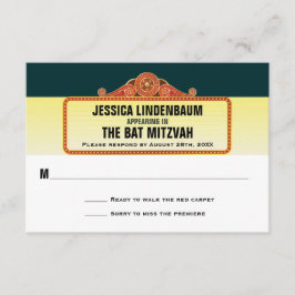 Teatro Marquee Bar Bat Mitzvah Resposta RSVP