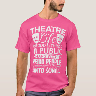 Teatro Musical feminino Camisa Teatro Lover Drama 