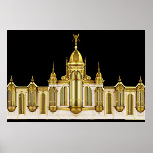 Teatro Pipe Organ Wall Art Poster