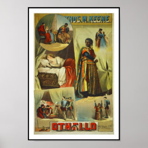 Teatro poster Vintage "Othello"