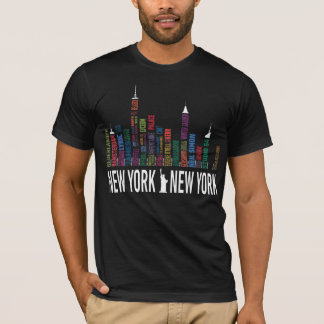 Teatros de Broadway - t-shirt da skyline de New