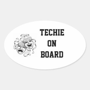 Techie a bordo da etiqueta