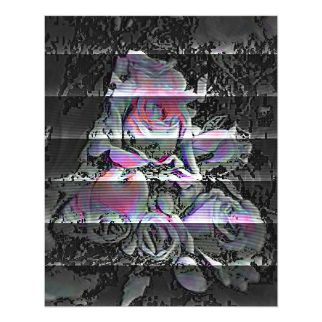 Techno Bouquet  Impressão de Foto (Frente)