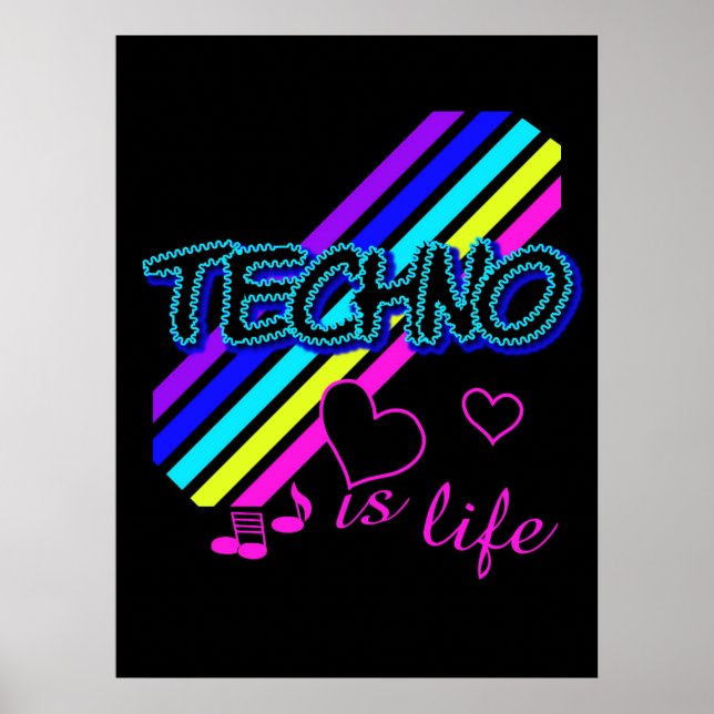 Techno poster (Frente)