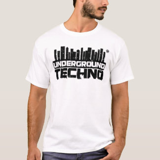 Techno subterrâneo - camisa dos homens