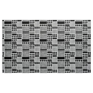Tecido 100416 - Preto em branco