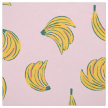 (12 pol) ilustrações Legal das bananas fundo rosa