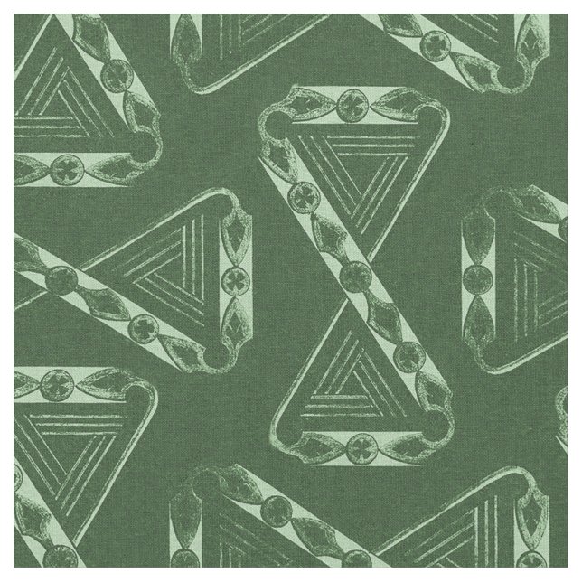 Tecido 1880 foi há muito tempo, Emerald Green (Detalhe)