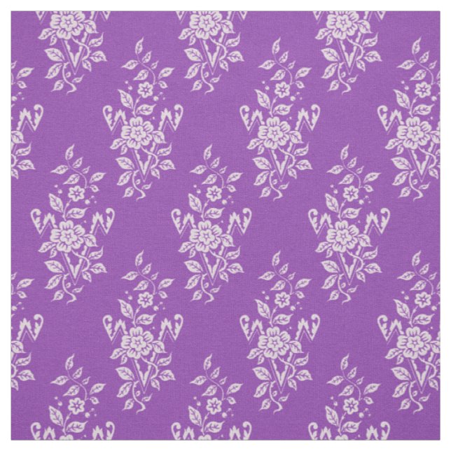 Tecido 1889 Floral, Mauveine Purple (Modelo)