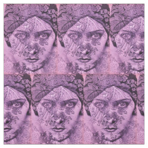 Tecido 1920 Gloria Swanson na lavanda impressão