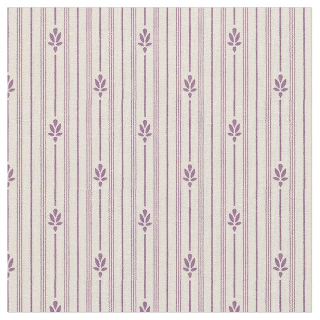 Tecido 1920 Violetas com Flores (Detalhe)