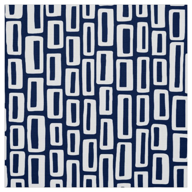 Tecido 200515 - Branco sobre o azul escuro 001744 (Modelo)