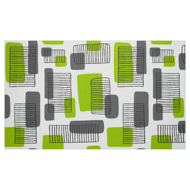 Tecido 251215 - Verde e cinzas (Fat Quarter)