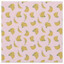 (2 pol) Legal ilustrações da banana fundo rosa