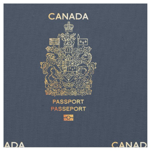 Tecido [300] Cobrir de passaporte canadiano (Detalhe)