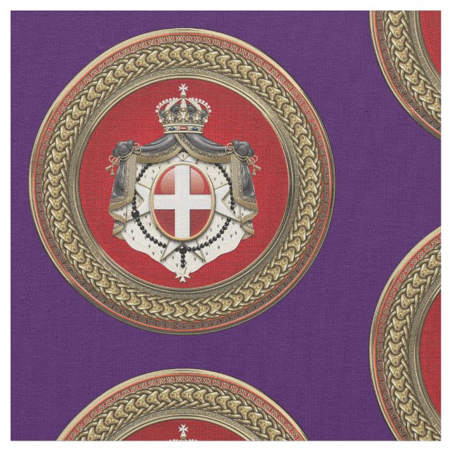 Tecido [300] Ordem de Malta - Casaco de armas SMOM (Detalhe)