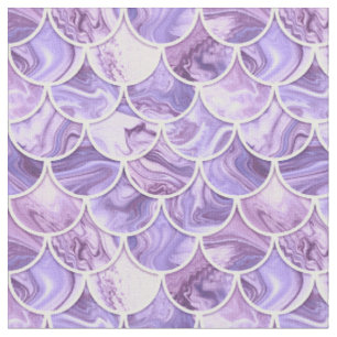 Tecido 3d escalas de sereia violeta