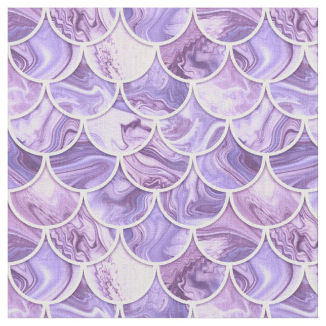 Tecido 3d escalas de sereia violeta (Detalhe)