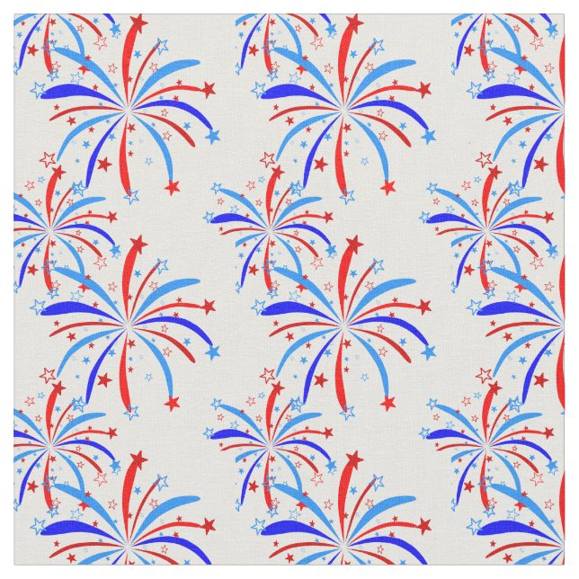 Tecido 4 de julho independência fogo de artifício (Detalhe)