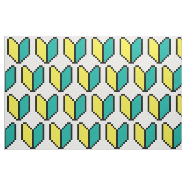 Tecido 8 Bit Pixel Wakaba / Marca de Principiante (Fat Quarter)
