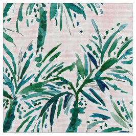 Tecido A aguarela de VACAY VOCAB cora as palmas