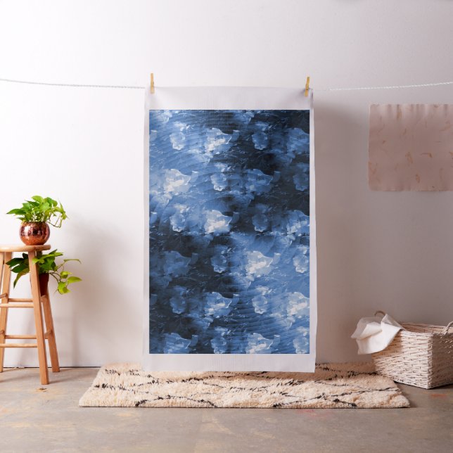 Tecido A barreira de som em azul.... (In Situ)