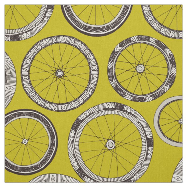 Tecido a bicicleta roda chartreuse (Modelo)