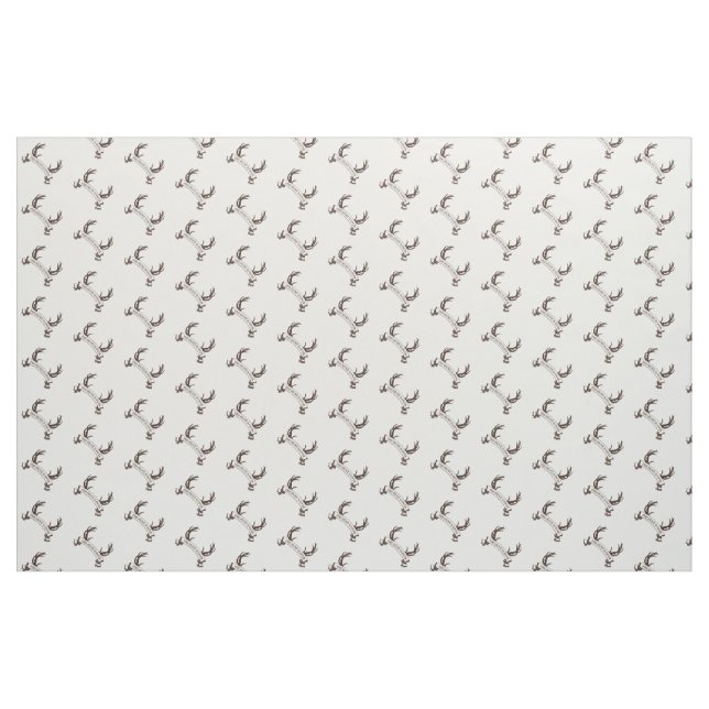 Tecido "A caça está sobre" a bandeira rústica do Antler (Fat Quarter)