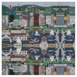 Tecido A Cidade das Rosas ~ Portland