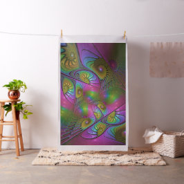 Tecido A Colorida Arte Fractal Abstrato Moderna e Luminos