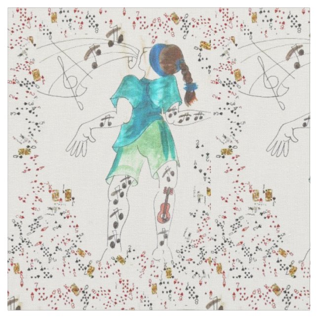 Tecido A dança da curinga (Detalhe)