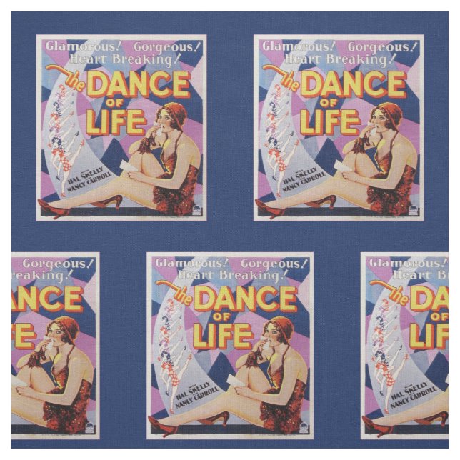 Tecido A Dança Da Vida Dançarina Poster (Modelo)