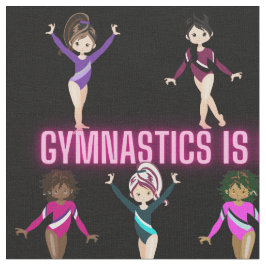 Tecido A ginástica É Melhor Com A Fonte Rosa Dos Amigos