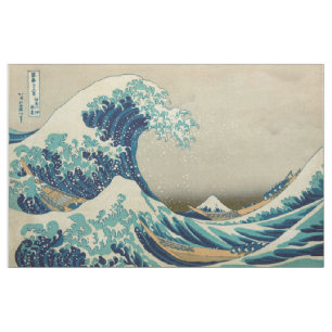 Tecido A grande onda fora de Kanagawa