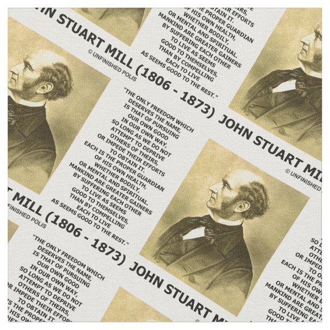 Tecido A liberdade de John Stuart Mill que leva a cabo (Detalhe)