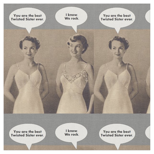 Tecido A melhor irmã torcida (Detalhe)