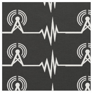 Tecido A onda da freqüência do transmissor de rádio