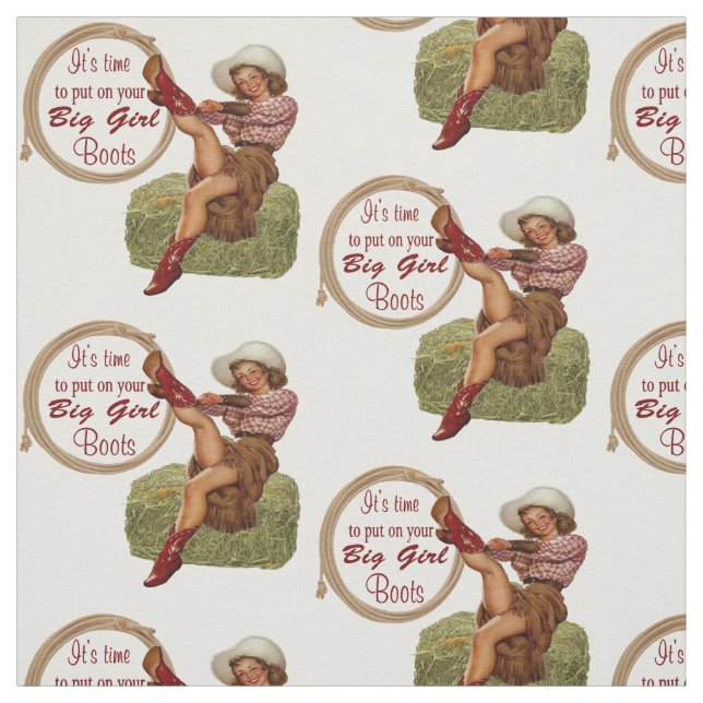 Tecido A vaqueira pôr sobre botas grandes (Modelo)