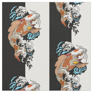 Tecido a vida é sobre equilíbrio. peixe-carpa japonês